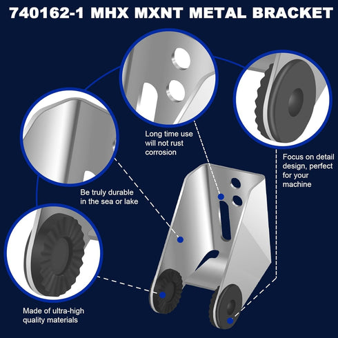 740162-1 MHX MXNT Metal Bracket, Transducer Mounting Bracket for Si G2N Transom Mounting Hardware, Transducer Mount Compatible for XNT Transom-Mou...