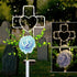 16 Inch Solar Cross Garden Stake Lights with 1 Artificial Flower Metal Garden Art for Patio Lawn Garden Decor Solar Outdoor love Sign for Gravesit...