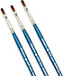 AIT Art Select Filbert Paint Brushes, Size 2, Pack of 3, Synthetic Kolinsky Sable, Set Assembled in USA for Trusted Performance and Crafting Exqui...