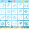 JULMELON Stencils for Painting,20Pcs Sea Life Stencils Sea Animal DIY Pattern Stencils for Painting on Wall Floor Decor DIY Rock Painting Art Proj...