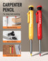 Nicpro 18 Pack Carpenter Pencil Set with Sharpener, Mechanical Carpenter Pencils with 76 Refills and Carbide Scribe Tool, Deep Hole Marker, Heavy ...