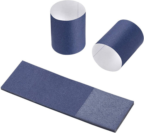 Gmark Paper Napkin Band Box of 500, Paper napkin rings self adhesive (Navy Blue) GM1107A...