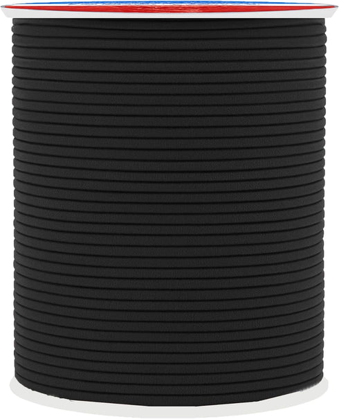 Mandala Crafts 1mm Elastic Cord Stretchy String for Bracelets, Necklaces, Jewelry Making, Beading, Masks; 109 Yards Black...