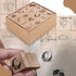 Plant Wooden Rubber Stamps Set - 16 PCS Small Vintage Flower Moon Bowtie Stamps Kit for Scrapbook,DIY Craft Card,Painting,Photo Album (Plant Rubbe...