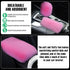 Cute Fluffy Steering Wheel Cover Set, Warm Soft Fur Fuzzy Steering Wheel Covers for Women/Girls,Universal 15 Inch 1 Set 8 Pcs Furry Car Accessorie...