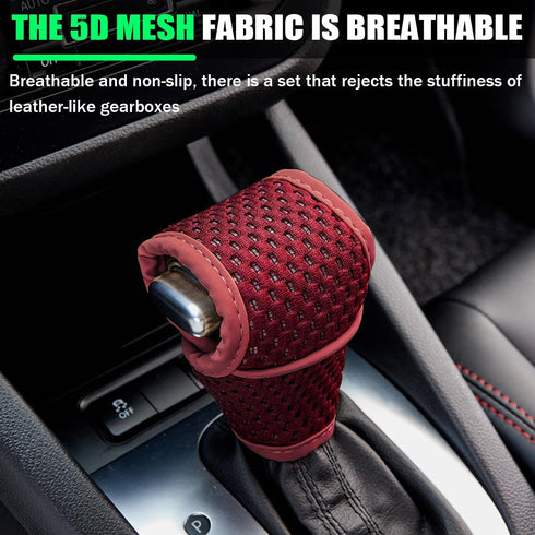 Car Gear Shift Knob Cover, Automotive Manual Stick Shifting Handle Gear Shift Knob Protector, Vehicle Decoration Accessories for Man Woman, Univer...
