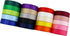 5/8 Inch Wide Solid Color Double Sided Polyester Satin Ribbon 20 Colors X 2 Yard Each Total 40 Yds Per Package...