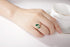 Leafael Wish Stone Women's Adjustable Open Ring Crystal Birthstone Jewelry Gifts for Women, Rose Gold Plated or Silver Tone, Size 6.5-8...