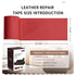 Leather Repair Patch Tape, Red 3 x 61 Inches Self Adhesive Leather Repair Kit for Furniture, Car Seat,Vinyl Leather Repair Kit for Office Chairs, ...