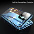 HENGHUI Anti-Peep Lockable Case for iPhone 14 Pro Max - Magnetic Glass, Camera Lens & Privacy Screen Protector, Bumper Cover (Gold)...