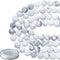 8mm Natural Matte White Howlite Round Gemstone Frosted 100Pcs Bulk Loose Beads for Jewelry Making with Stretch Beading Cord LPBeads...