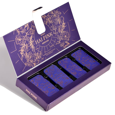 4 Pack Solid Perfume Set, Perfume Sampler for Women and Men, Small Travel Perfume Balm, Portable Fragrance, Birthday Gifts for Men(Polar starlight...