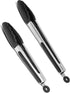 Silicone Cooking Tongs Set - Tongs for Nonstick Cookware - Stainless Steel Tongs with Silicone Tips - 9-Inch 12-Inch Tongs for Cooking - 2-Piece S...