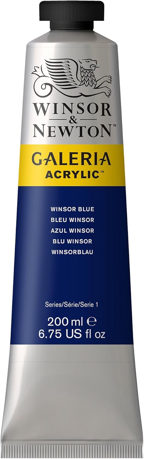 Winsor & Newton Galeria Acrylic Color, 200ml (6.75-oz) Tube, Winsor Blue...