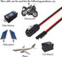zdyCGTime 2 Pin Power Industrial Circular Connector to SAE Cable for Solar Panel Suitcase and Grand Design, Fit for Furrion, Forrest River RV Sola...