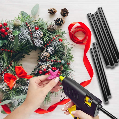 ENPOINT 72 Pack Black Hot Glue Sticks Bulk, 0.27x4" Mini Hot Glue Sticks for Car Dent Repair Handmade DIY Art Craft Home Office Project Craftwork ...