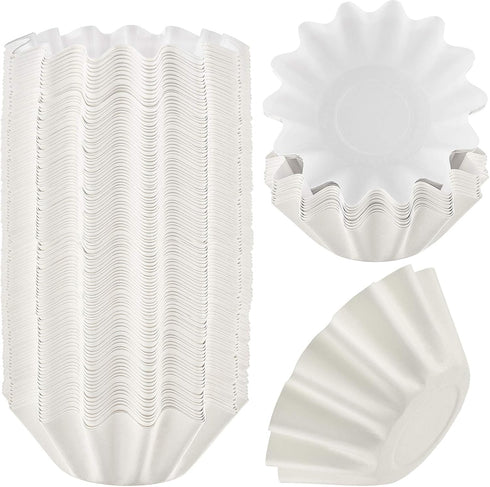 Boao Wax Melt Liners Reusable Wax Warmer Containers Leakproof Cups for Scented Candle, Paper Holders for Electric Pluggable Melter and Burner(Whit...