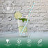 Aqua Paper Straws 10 Inch Extra Long - for Tall Drinks, Baby Shower, Parties, Cocktails - 100 Counts...