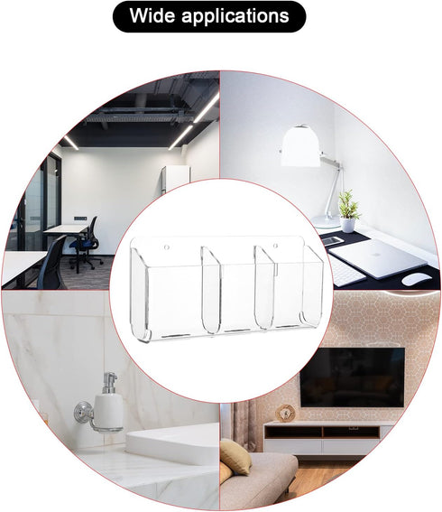 Cosmos Remote Control Stand Wall Mount Phone Holder with Removeable Block Wall Shelf Cell Phone Charging Brackets Holder Multipurpose Storage Orga...