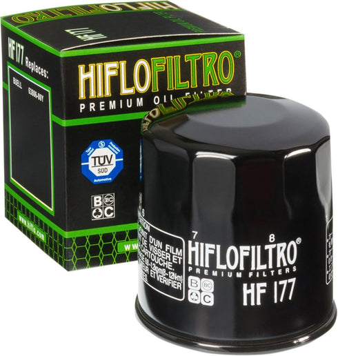 Hiflofiltro HF177 Premium Oil Filter, Black...