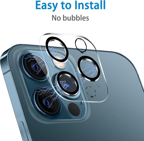 ?3 Pack? Tempered Glass Camera Lens Protector for iPhone 12 Pro Max 6.7", Ultra HD, 9H Hardness, Anti-Scratch, Case Friendly, Easy to Install [No ...