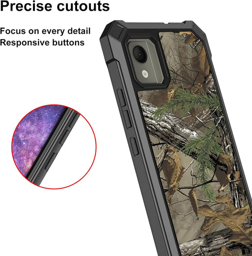 Ailiber Case for Nokia C110, Nokia C110 Phone Case with Screen Protector, Dual Layer Structure Protection, Shockproof Corners TPU Bumper, Heavy Du...