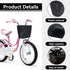 Bike Basket Front Kids, Bike Basket Bike Basket Front Scooter Basket Basket for Toddler Bike Bike Accessories for Kids Plastic Baskets Black...