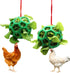 2pcs Chicken Vegetable Feeder Ball Hanging Feeding Toy, Poultry Fruit Holder Chicken Cabbage Feeder Treat Feeding Tool for Hens Chicken Coop Goose...
