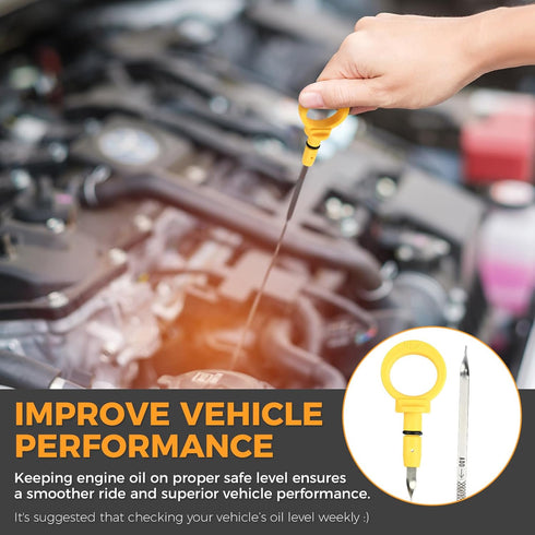 Oil Dipstick 5.7 for 2009-2021 Dodge Challenger Charger Chrysler 300 5.7L Hemi Engine Oil Level Dipstick Fluid Indicator Oil Stick Replaces # 0479...