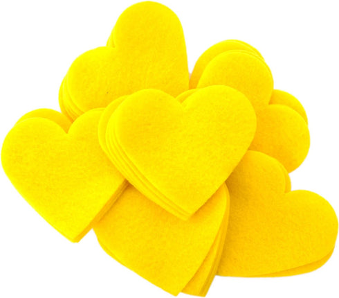 Playfully Ever After 1 inch Felt Hearts 200pc - Yellow...