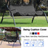 Swing Seat Cushion Cover, 59.1X19.7X3.9in Outdoor Waterproof 3 Seats Swing Chair Hammock Seat Cover for Garden Courtyard 3 Seats Swing (Black)...