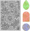 CHGCRAFT Polymer Clay Texture Sheets Daisy and Leaves Clay Texture Mat Flowers Clay Texture Sheets Embossing Polymer Clay Tools Polymer Clay Pad E...