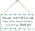 Please DO NOT Flush Paper Towels, etc Thank You - Septic Tank Thank You Sign for Bathroom Or Toilet 10"x5"...