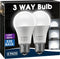 DORESshop 3 Way Light Bulbs, 3 Way LED Light Bulbs 50 100 150W Equivalent, A19 LED Light Bulbs, Three Way Light Bulbs E26 Medium Base, Daylight Wh...
