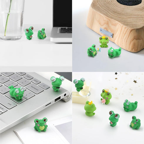 Cute Frog Car Interior Decoration Car Dashboard Ornament Rearview Mirror Accessories Funny Things Gift 12Pcs...