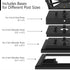 Davinci Lighting Renaissance Solar Outdoor Post Cap Lights - Includes Bases for 4x4 5x5 6x6 Posts - Bright LED Light - Slate Black (1 Pack)...