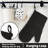 Silicone Oven Mitts, Oven Gloves with Non-Slip Waterproof - 2PCS Black Oven Mittens Heat Resistant 600 Degree, Soft Lining Silicone Oven Mits for ...