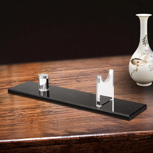 Knife Display Stand Acrylic Knife Stand, Desktop Knife Display, Single Knife Holder for Home Decor (Black Base)...