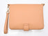 Diaper Clutch Bag/Tan Vegan Leather/ 9in x 7in x 1in/ Minimalist Travel Diaper Bag/Mini Diaper Bag/Wipe Dispenser Pouch/Secure Inner Zipper Pouch...