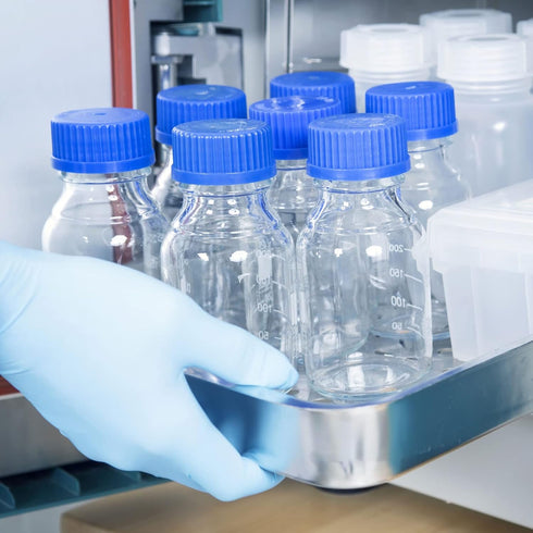 YOKIVE 2 Pcs Plastic Reagent Bottle, Cylindrical Container with Screw Cap Storage Liquids, Great for Laboratory Chemistry Use(White, 300ml)...