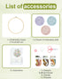 Santune 3 Sets Embroidery Kit,Cross Stitch Kits for Beginners,Needlepoint Kits for Adults with Easy Stamped Flower Pattern Fabric Hand Crafts,Hoop...