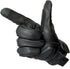 Updated Full Finger Leather Motorcycle Gloves Phone Touch Goat Skin Black Motorbike Riding Gloves (Updated,Non-Perforated, L)...