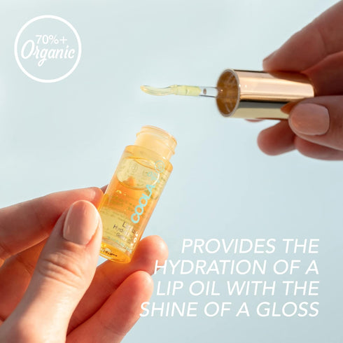 COOLA Organic Liplux Lip Oil And Lip Gloss Sunscreen With SPF 30, Dermatologist Tested Lip Balm For Daily Protection, Vegan And Gluten Free, 0.11 ...