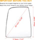 X AUTOHAUX Car Rearview Upper Driver Left Side Non-Heated Mirror Glass Replacement with Plate for Ford Transit 150 250 350 2015-Onward...