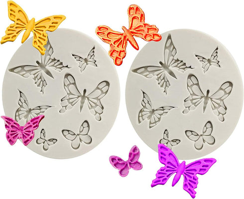 Butterfly Fondant Mold,Butterfly Silicone Molds Cake Topper Decoration Gummy Mold for Chocolate Candy Sugar Craft Gum Paste Polymer Clay...