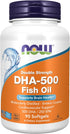 NOW Supplements, DHA-500 with 250 EPA, Molecularly Distilled, Supports Brain Health*, 90 Softgels...