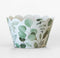 24 Floral Cupcake Wrappers Eucalyptus Greenery Wraps for Wedding, Bridal Shower, and Baby Shower Dessert Decor (Eucalyptus Greenery)...
