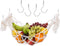 Macramé Fruit Hammock for Kitchen Under Cabinet - Banana Holder- Hanging Cabinet- Vegetable Hammock- Produce Macrame Basket- Storage- CREAM, 11.8i...