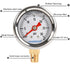 Glycerin Filled Pressure Gauge with 304 Stainless Steel Case, 1-1/2" Dial Size, 0-30Psi, High Accuracy, 1/8"NPT Center Lower Mount...