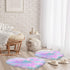 Mudder 2 Pieces Heart Shaped Rug Faux Room Fluffy Carpet Heart Shaped Door Mat for Room Bedroom, 12 x 16 Inch(Pink, Purple, Green)...